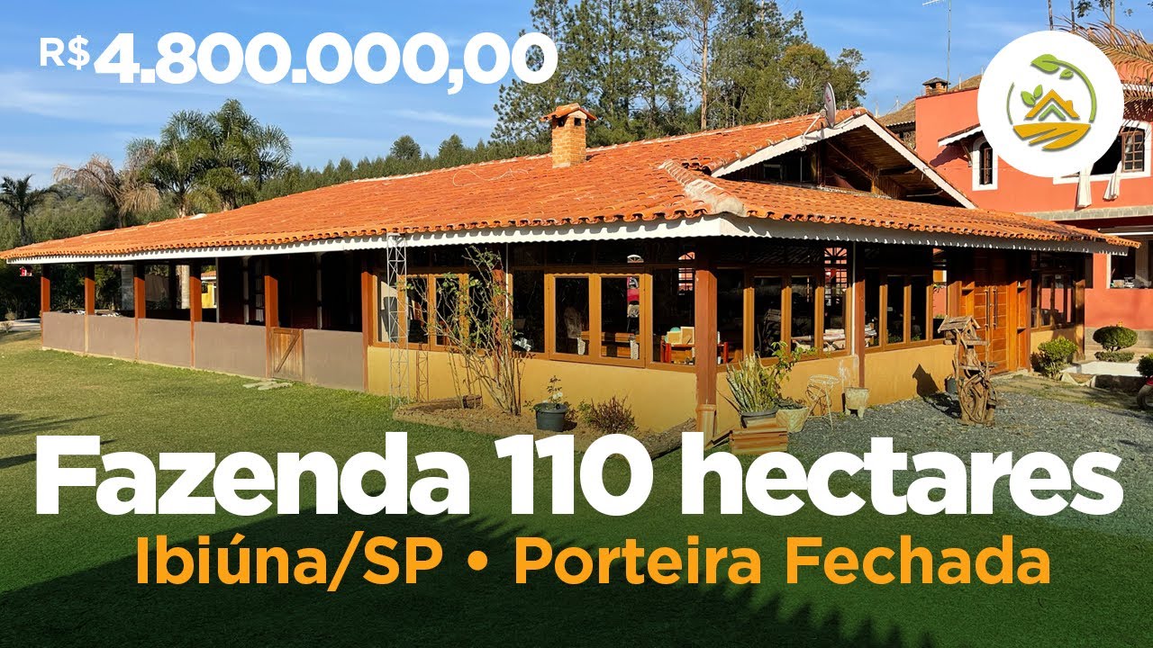 Fazenda 110 Hectares, RICO em ÁGUA.