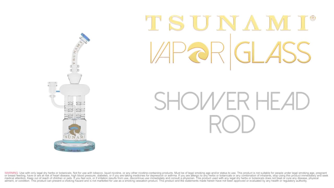 Shower Head Rod Perc Recycler (12″)