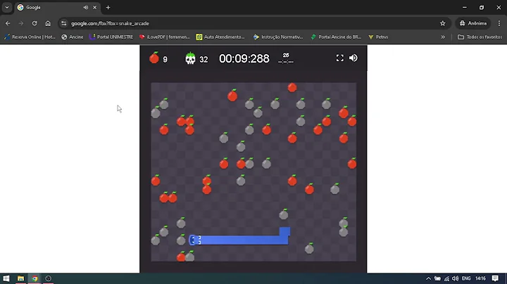 google snake speedrun (poison slow large bomb)