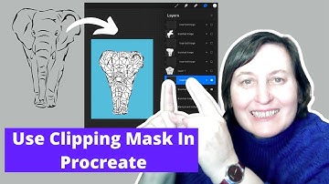 How To Fill An Image With A Pattern In Procreate | Using Clipping Mask