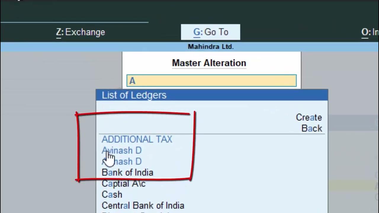 How to Create Duplicate Ledgers in Tally YouTube