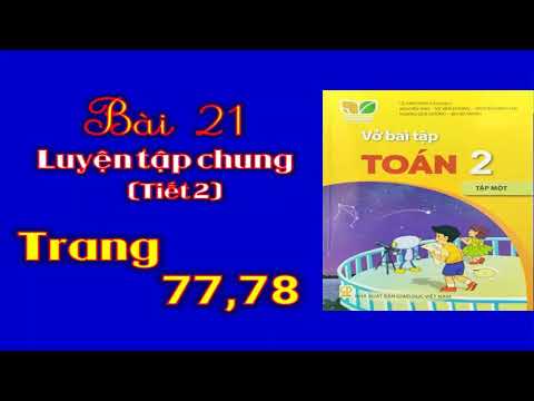 Video Vở bài tập toán lớp 2 Kết nối tri thức | Bài 21 Luyện... - youtube