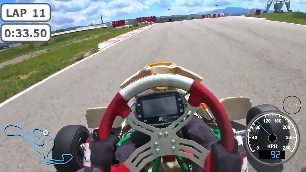 Circuit d'Osona - Iame X30 - Fast Lap Used Tires 55.67s - 18 May 25  - Insta360 Go3