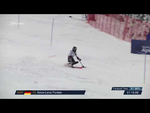 Anna-Lena Forster | Slalom Run 2 | 2019 WPAS Championships