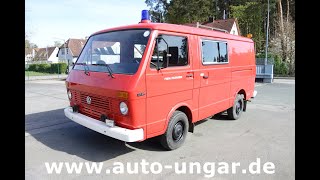 Youtube-Video VW LT31 Feuerwehr TSF Ludwig-Ausbau Oldtimer Bj. 1986 6-Zylinder Benzin