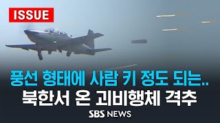 풍선 형태에 사람 키 정도 되는..  북한서 날아온 '괴비행체' 격추 (이슈라이브) / SBS