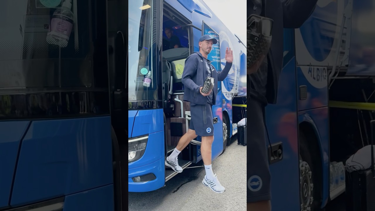 Arriving in style at the Amex! 😎 #BHAFC #PremierLeague #PL