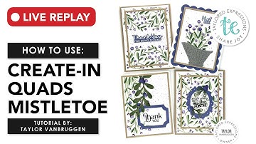 4 Non-Christmasy Ways to Use Create-in-Quads Mistletoe | Stretch Your Stencils