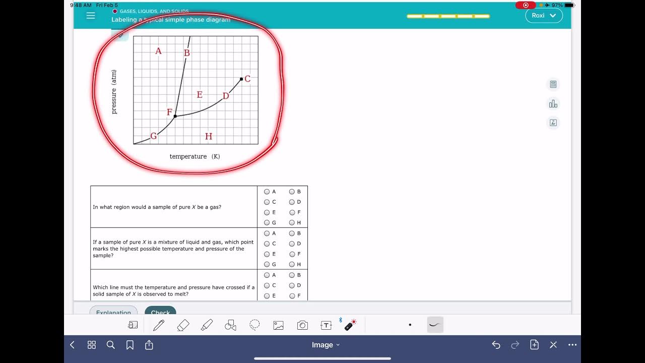 ALEKS Labeling a typical phase diagram YouTube