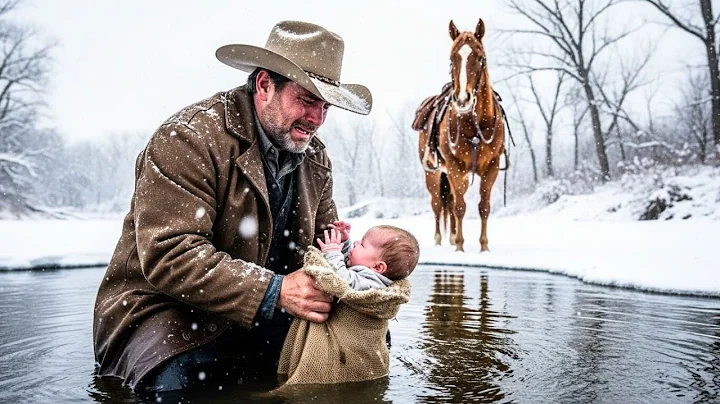 They Threw a Baby Into an Icy Creek — Until a Cowboy Heard Her Whisper, ‘Mama…’