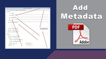 How to add metadata to a pdf file using Adobe Acrobat Pro DC