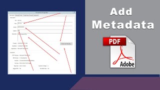 How to add metadata to a pdf file using Adobe Acrobat Pro DC