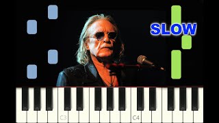 SLOW piano tutorial "ALINE" de Christophe, 1965, avec partition gratuite (pdf)
