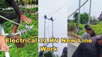 11kv overhead line installation