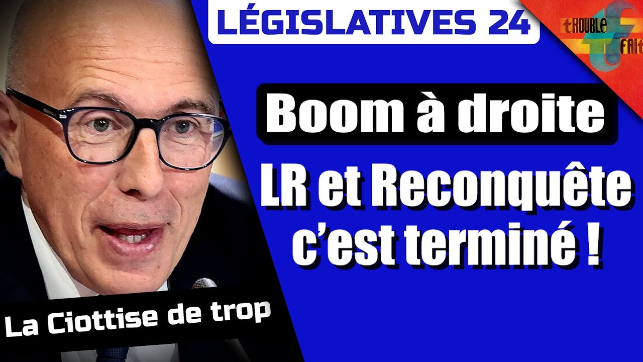 ⁣LÉGISLATIVES : Les coulisses d’une fin peu glorieuse pour LR et Reconquête.