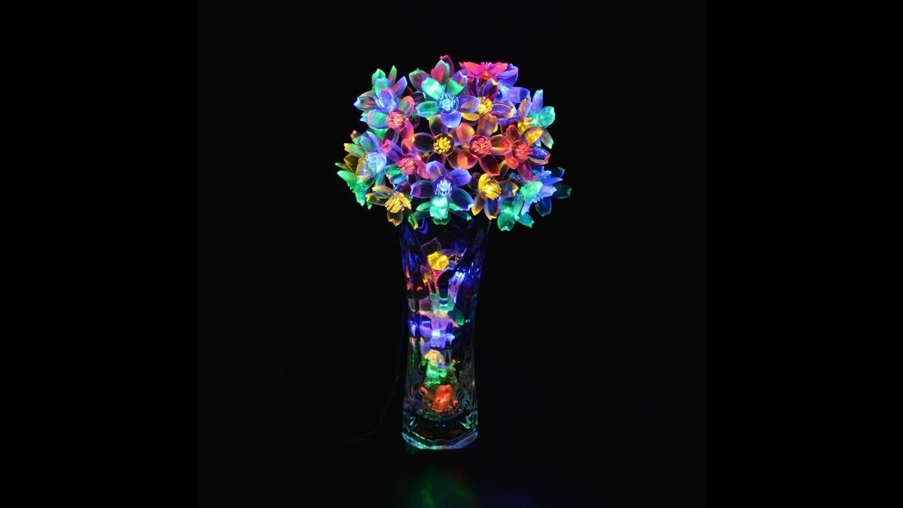 Garden Diy Lighting Decor Lights Solar Powered 50 Led Blossoms Garden Diy Lighting Decor Lights Solar Powered 50 Led Blossoms Flower