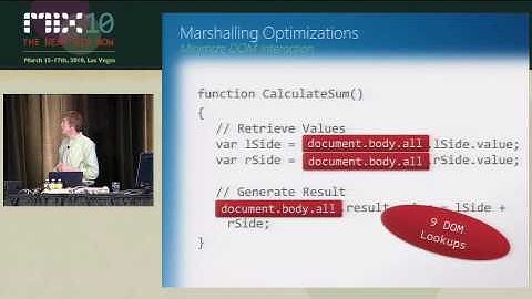 Microsoft MIX10 - HTML5: High-Performance Best Practices for Web Sites (4/6)