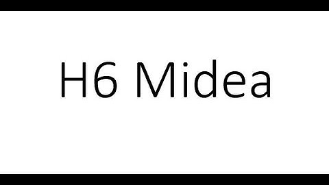 H6 error Midea Air source heat pumps