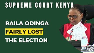 Raila Odinga Fairly Lost The Kenyan Presidential Elections | Kenyan Supreme Court | Full Judgement