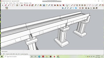 HOW TO DRAW SIMPLE BRIDGE IN GOOGLE SKETCHUP 2020 || PART 6