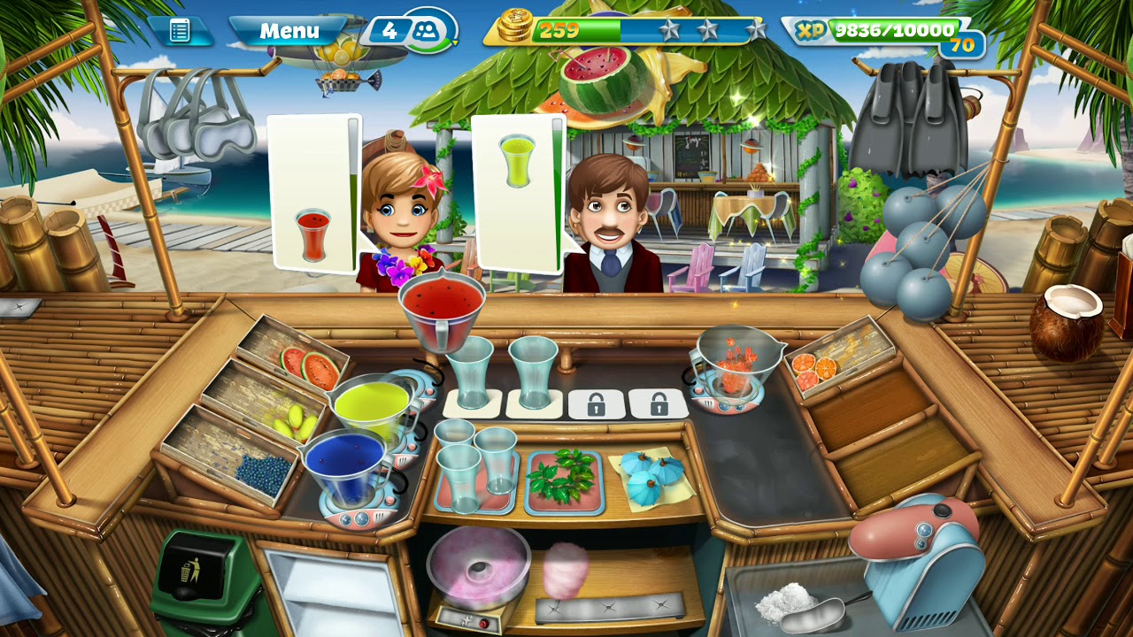 Cooking Fever Day 250 Paradise Cocktail Bar - YouTube