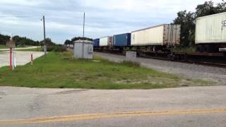 FEC TRAIN 101#735 w/ECH and Jim At Hershey Ave., Palm Bay Florida