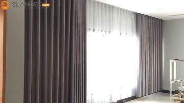Rèm Vải Tự Động 2 Lớp - Rèm Vải Đẹp | Rèm Tự Động Elanoss