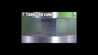 Hydraulic Press Vs Tungsten Cube