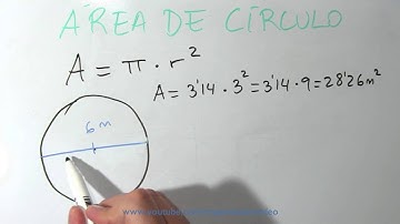 Cómo calcular el área de un Círculo - Cuál es el area de una circunferencia