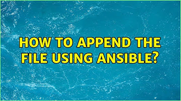 How to append the file using Ansible?