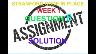 Stanford Code in Place Week 1 Question 6: Stone Mason Karel  Assignment solution/Answer | DDTV