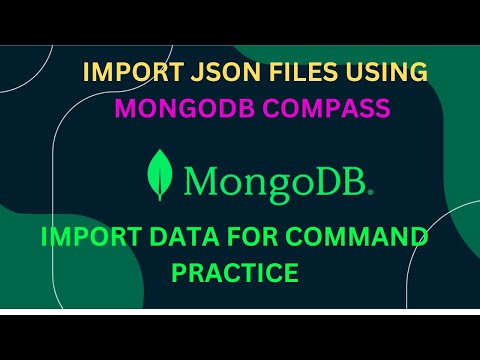 IMPORT JSON FILES || USING MONGODB COMPASS || FROM GITHUB SAMPLE DATA