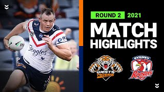 Wests Tigers v Roosters Match Highlights | Round 2 2021 | Telstra Premiership | NRL