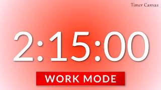 2 Hour 15 Minute Red Aura Timer | Peak Performance & Absolute Concentration