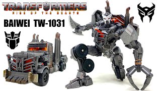 BAIWEI TW-1031 Transformers RISE OF THE BEASTS Leader SS101 SCOURGE Review