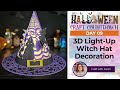 WOW - Beautiful Light-Up 3D Witch Hat Craft 🦇 HCC 2023 Day 09