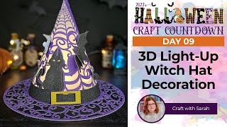 WOW - Beautiful Light-Up 3D Witch Hat Craft 🦇 HCC 2023 Day 09