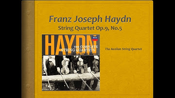 Haydn, String Quartet Op 9, no 5 - Video Score . Aeolian Quartet
