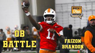 Tennessee Football Practice HIGHLIGHTS: QB Battle - George MacIntyre & Faizon Brandon