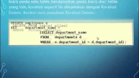 Basis Data Lanjut   T3   Query Lanjutan
