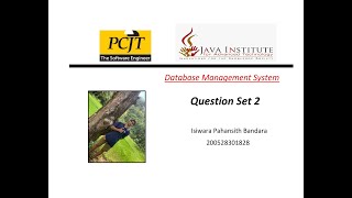 Celebrity DBMS Question Session Task - 2 |1st Year | @Java Institute for Advanced Technology Profile