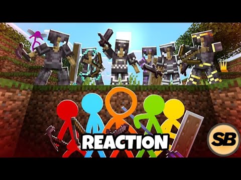 Reacting to "Hardcore Manhunt - Animation vs. Minecraft Shorts Ep 37" by @alanbecker