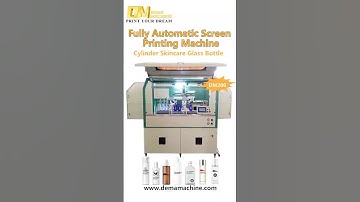 ✨ DEMA Fully Automatic Screen Printing Machine for Round Bottles & Jars #packagingmachine