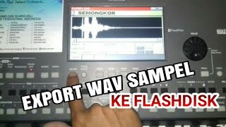 CARA EXPORT WAV SAMPEL KORG PA 600 KE FLASHDISK
