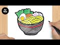 #631 How to Draw a Ramen - Easy Drawing Tutorial