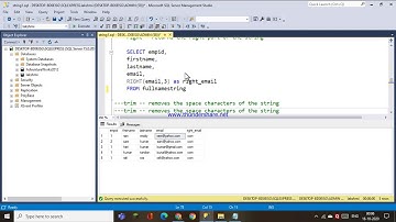 65.STRING FUNCTIONS TRIM,LTRIM.RTRIM,LEFT,RIGHT FUNCTIONS IN SQL - TELUGU
