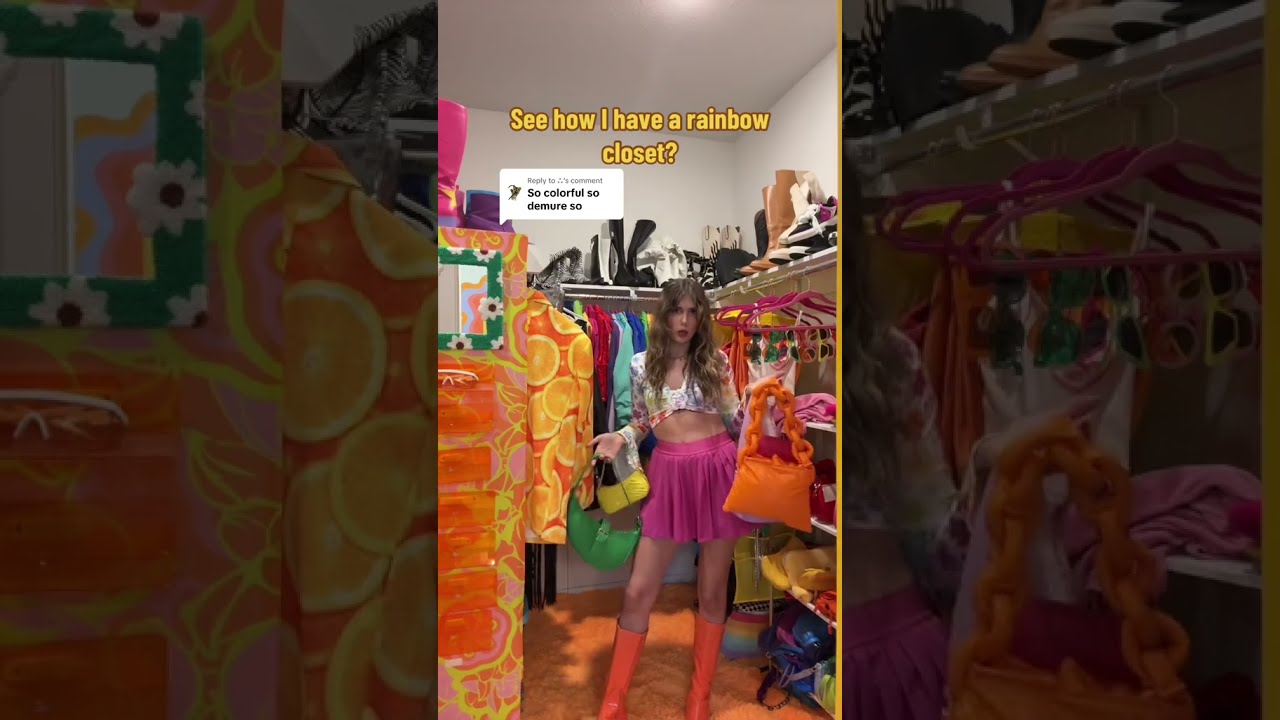 Rainbow Closet Tour My Colorful