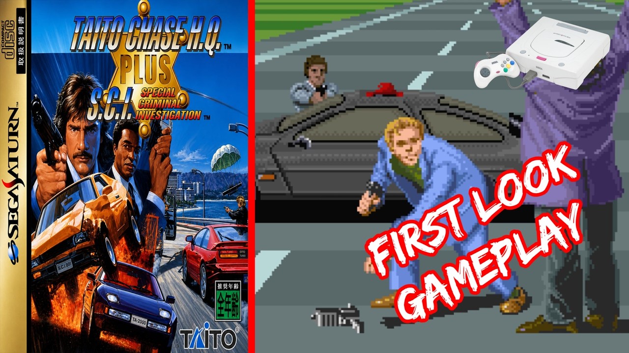 Taito Chase H.Q. Plus S.C.I. – SEGA Saturn Gameplay - YouTube