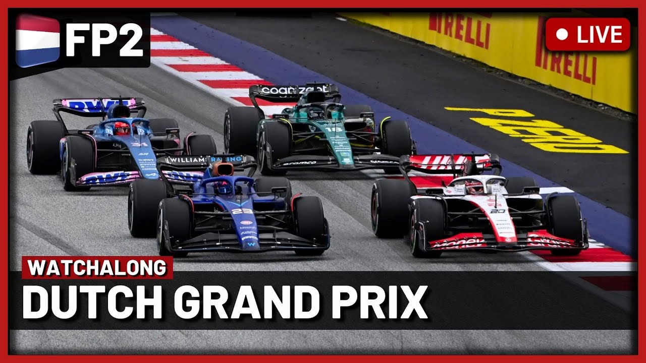 F1 Live - Dutch GP Free Practice 2 Watchalong Live timings + Commentary