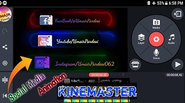 Make Professional Social Media Animation In Kinemaster | S/M Animation For Youtube | Umair Pardesi